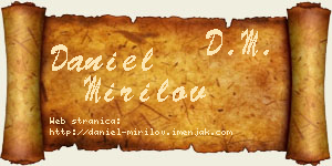 Daniel Mirilov vizit kartica